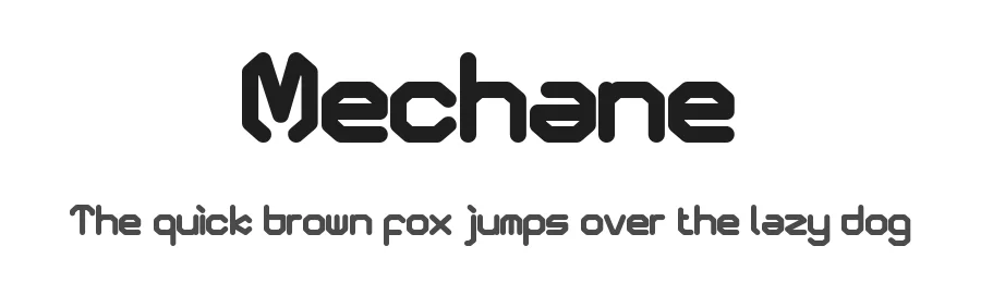 Mechane by Kong Font — Display Font