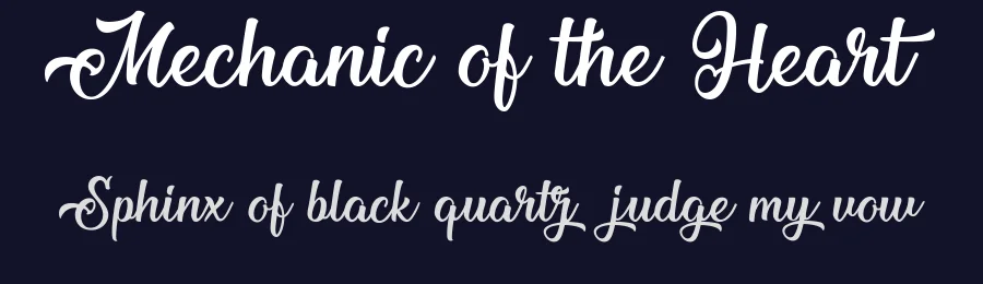 Mechanic of the Heart by Cat.B — Script Handwritten Font — thumbnail 2