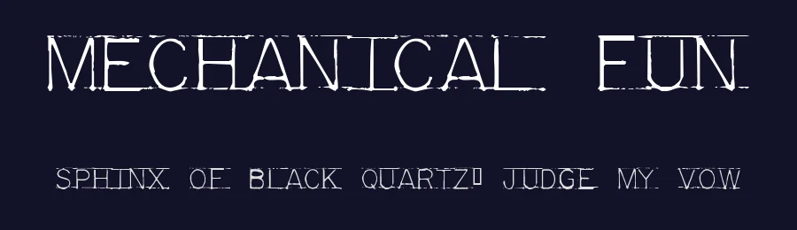 Mechanical Fun by The Font Emporium — Decorative Font — thumbnail 2