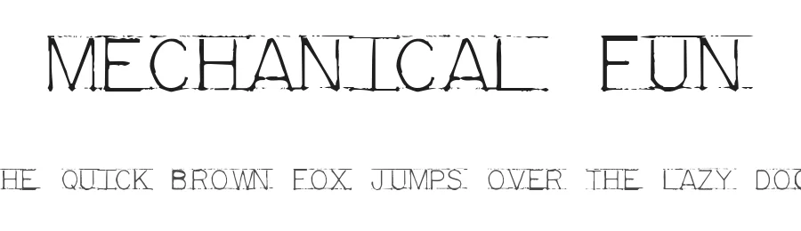 Mechanical Fun by The Font Emporium — Decorative Font