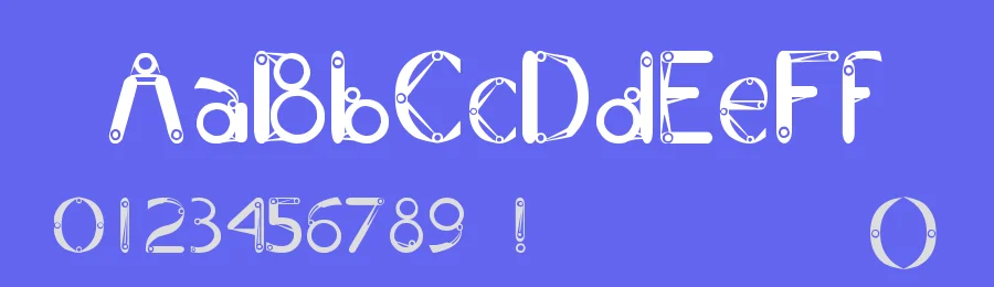 Mechanical by David Rivas — Decorative Font — thumbnail 3