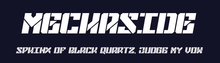 Mechaside by Kris Kurn — Decorative Font — thumbnail 2