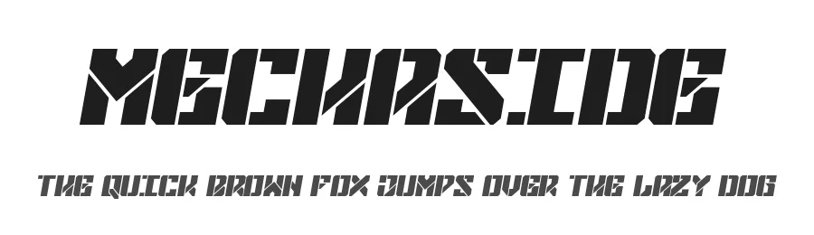 Mechaside by Kris Kurn — Decorative Font