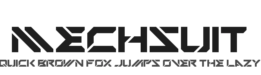 Mechsuit by Serxphis — Display Font