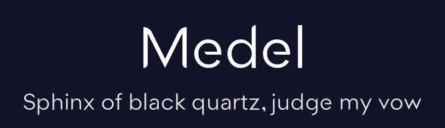 Medel by Ozan Karakoc — Sans Serif Font — thumbnail 2