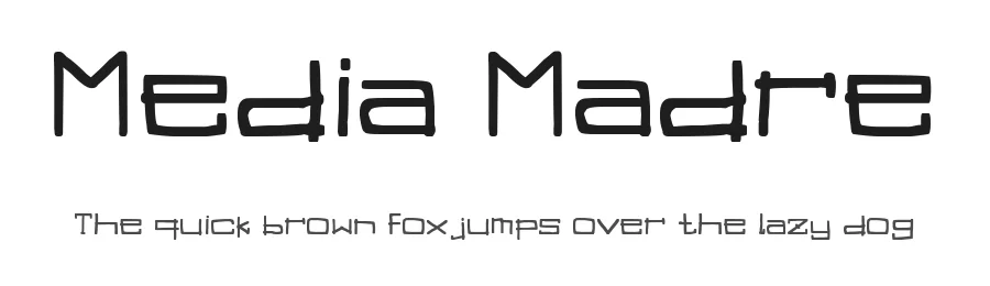 Media Madre by Woodcutter β Decorative Font