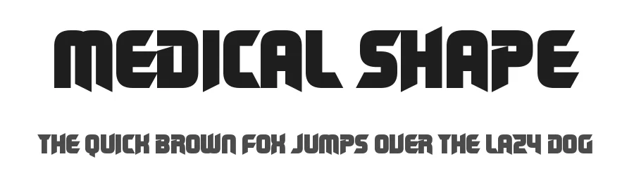 Medical Shape by Chequered Ink — Decorative Font
