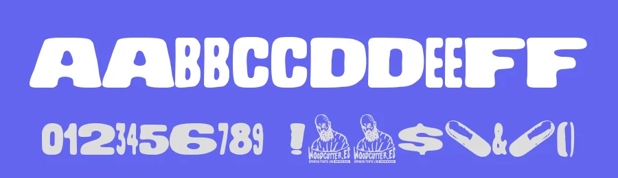 Medicaments Church by Woodcutter — Decorative Font — thumbnail 3