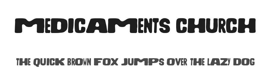 Medicaments Church by Woodcutter — Decorative Font