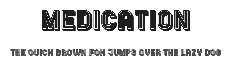 Medication by Vladimir Nikolic — Decorative Font