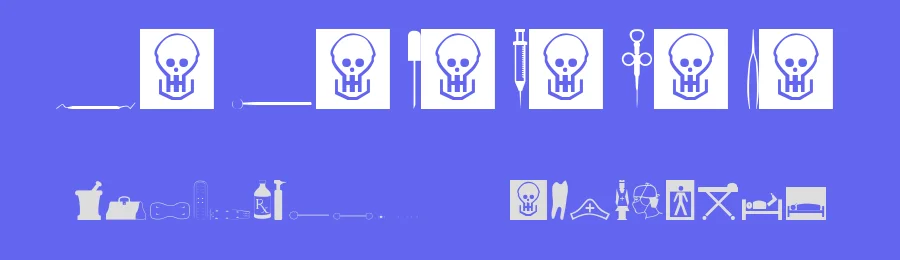 Medicine — Dingbats Font — thumbnail 3