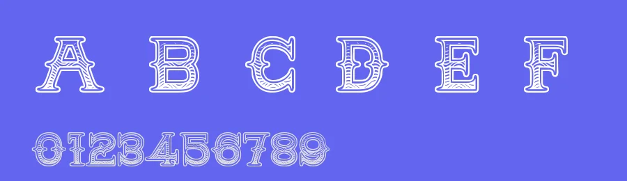 Medicine Show Caps by Anthony Robinson — Decorative Font — thumbnail 3