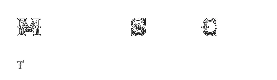 Medicine Show Caps by Anthony Robinson — Decorative Font