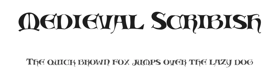 Medieval Scribish by St Rachan — Blackletter Font