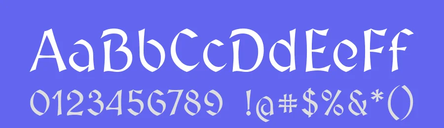 Medieval Sharp by Wojciech Kalinowski — Blackletter Font — thumbnail 3
