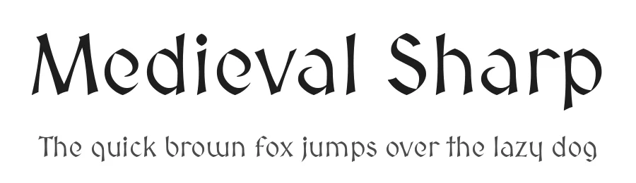 Medieval Sharp by Wojciech Kalinowski — Blackletter Font