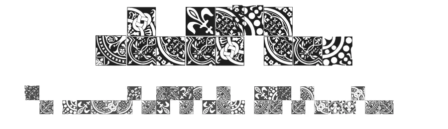 Medieval Tiles by The Scriptorium — Dingbats Font