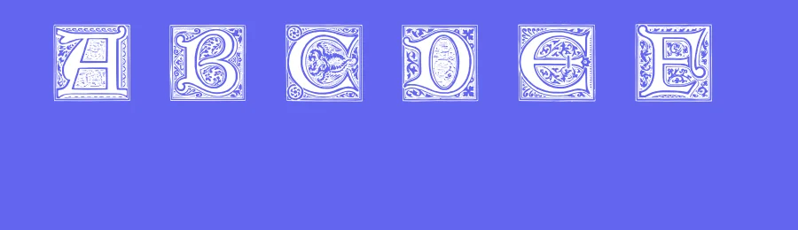 Medieval Victoriana by Paul Lloyd — Blackletter Font — thumbnail 3