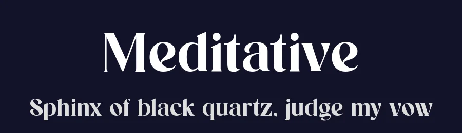 Meditative by UI Creative — Serif Font — thumbnail 2