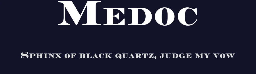 Medoc by Kustomtype — Serif Font — thumbnail 2