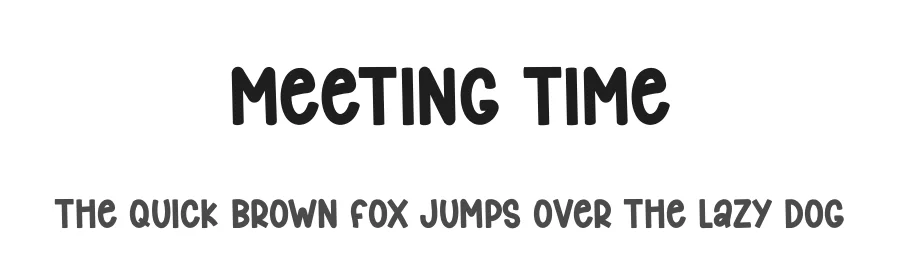 Meeting Time