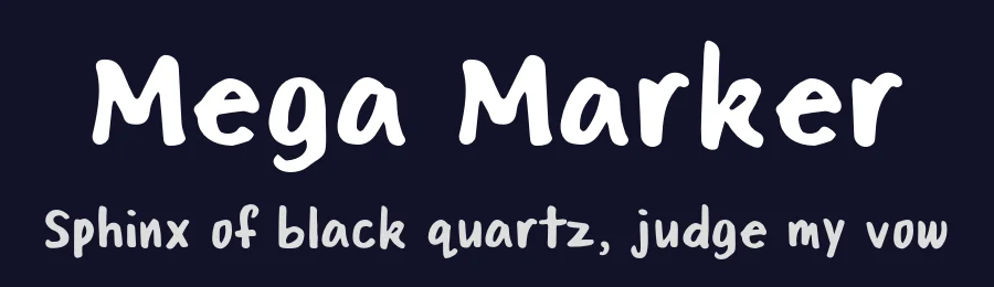 Mega Marker by Renian Type Co. — Script Handwritten Font — thumbnail 2