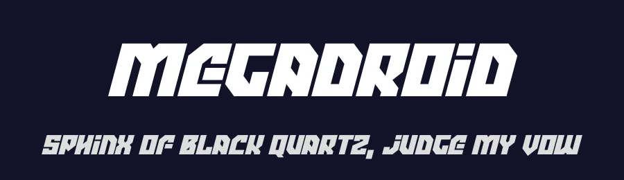 Megadroid by Hawtpixel — Display Font — thumbnail 2