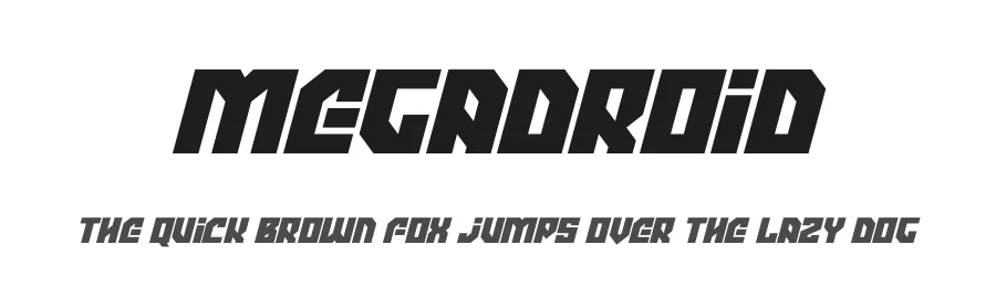 Megadroid by Hawtpixel — Display Font