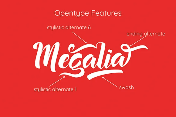 Megalia Font by Astageni — Script Handwritten Font