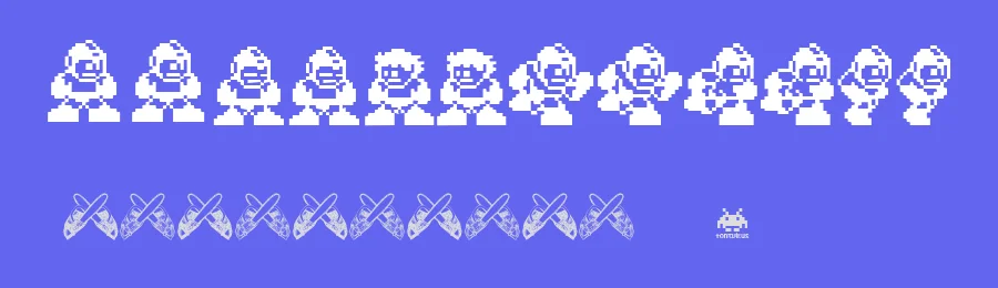 MegaMan by fontvir.us — Dingbats Font — thumbnail 3