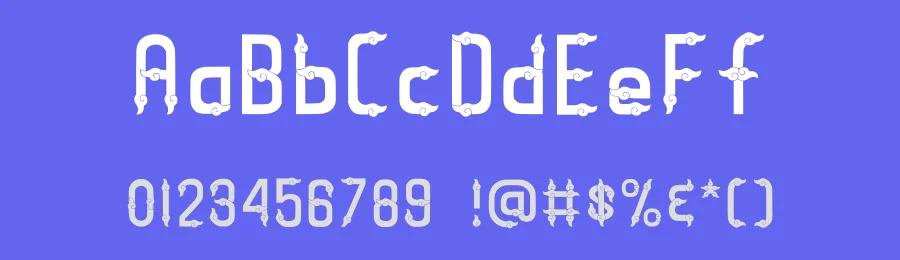 Megamendung by Sherleen Christie Soetanto — Decorative Font — thumbnail 3