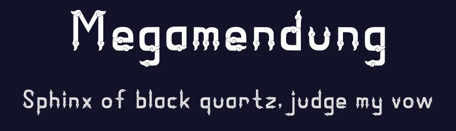 Megamendung by Sherleen Christie Soetanto — Decorative Font — thumbnail 2