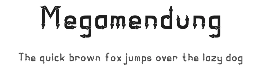 Megamendung by Sherleen Christie Soetanto β Decorative Font