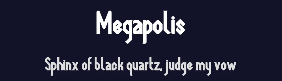 Megapolis by Nrey — Decorative Font — thumbnail 2