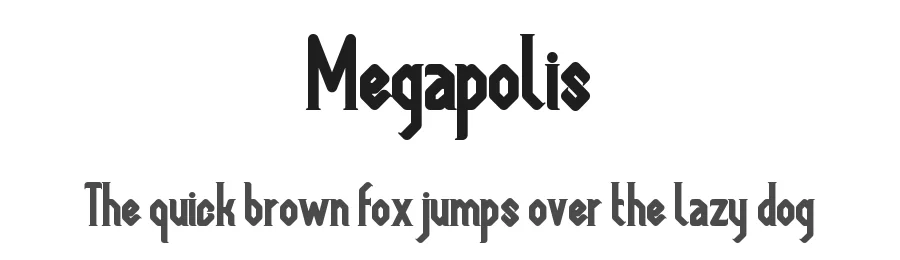 Megapolis by Nrey β Decorative Font