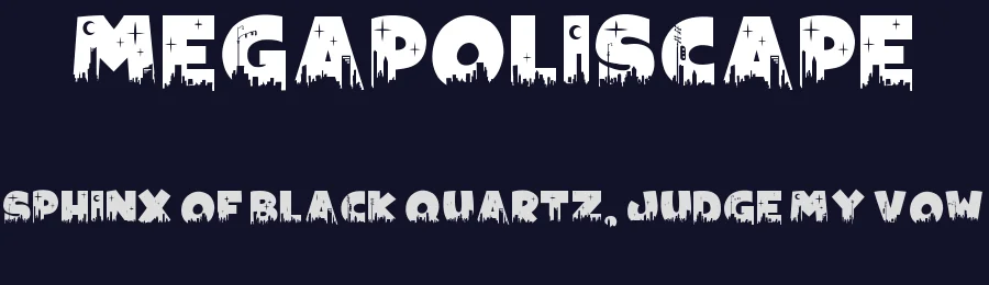 Megapoliscape by imagex — Decorative Font — thumbnail 2