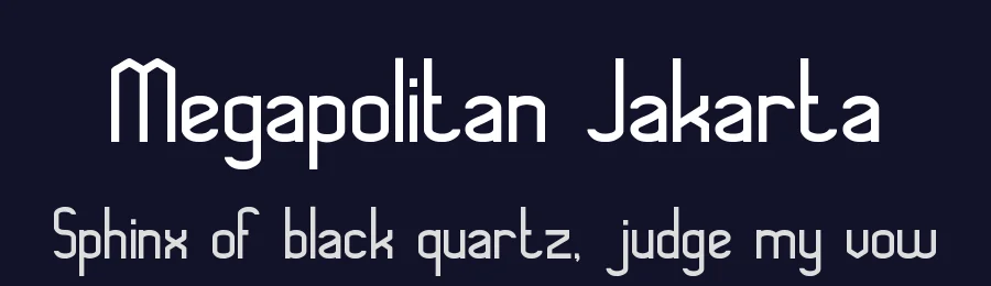 Megapolitan Jakarta by weknow — Sans Serif Font — thumbnail 2