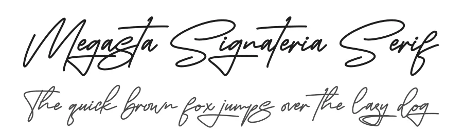 Megasta Signateria Serif by Storytype Studio — Serif Font