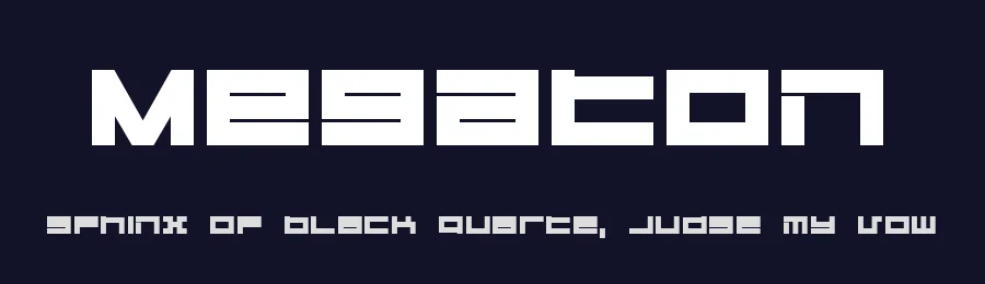 Megaton by dustBUST — Display Font — thumbnail 2