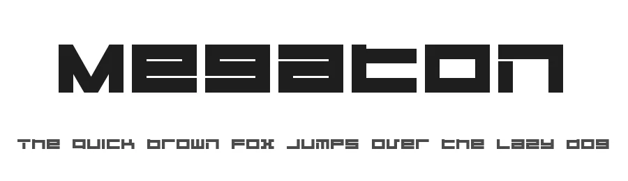 Megaton by dustBUST — Display Font