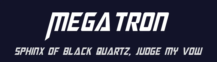 Megatron by Pixel Sagas — Display Font — thumbnail 2