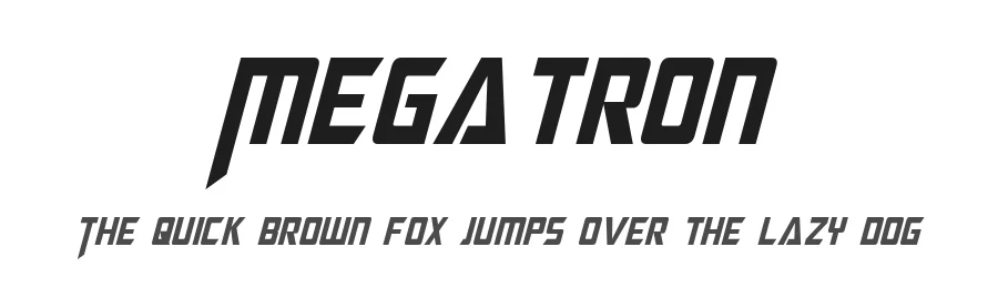 Megatron by Pixel Sagas — Display Font