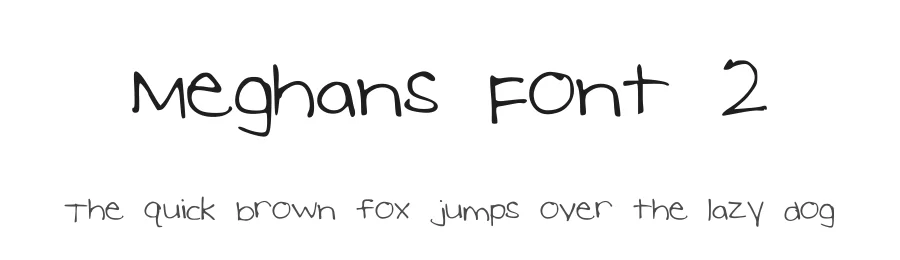 Meghans Font 2