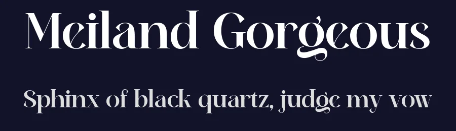 Meiland Gorgeous by Handpik — Serif Font — thumbnail 2