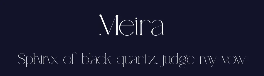 Meira by Sohel Studio — Serif Font — thumbnail 2