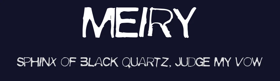 Meiry by Meir Sadan — Decorative Font — thumbnail 2