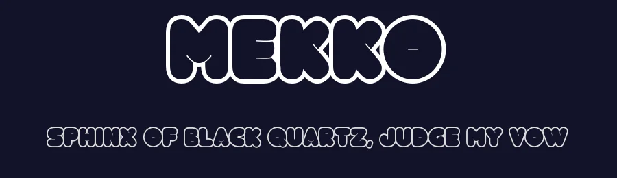 Mekko by Fitrah Type — Decorative Font — thumbnail 2