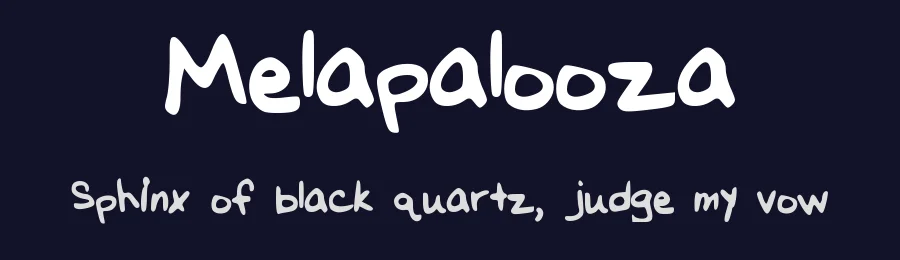 Melapalooza by Melinda — Script Handwritten Font — thumbnail 2