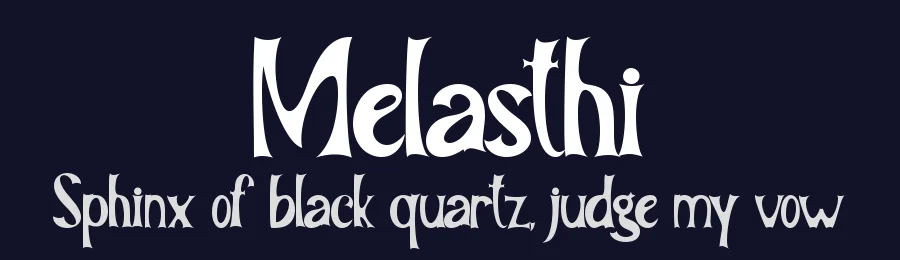 Melasthi by Yoga Letter — Decorative Font — thumbnail 2