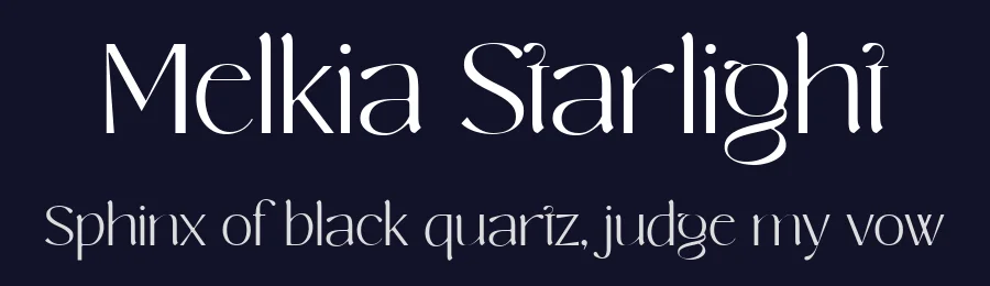 Melkia Starlight by Handpik — Sans Serif Font — thumbnail 2